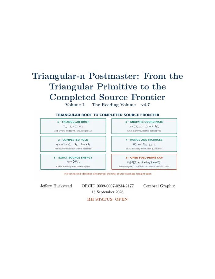 Cover of Triangular-n Postmaster, Reading Volume v4.7; RH status open